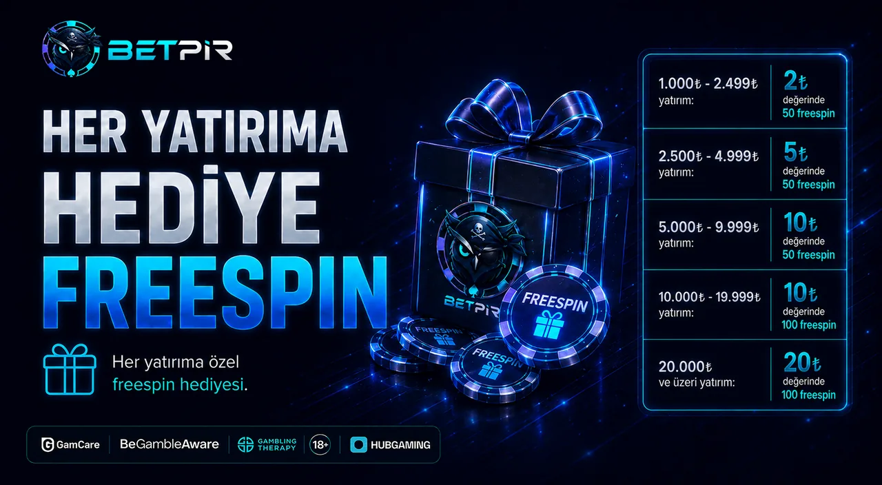 Her yatırıma hediye freespin