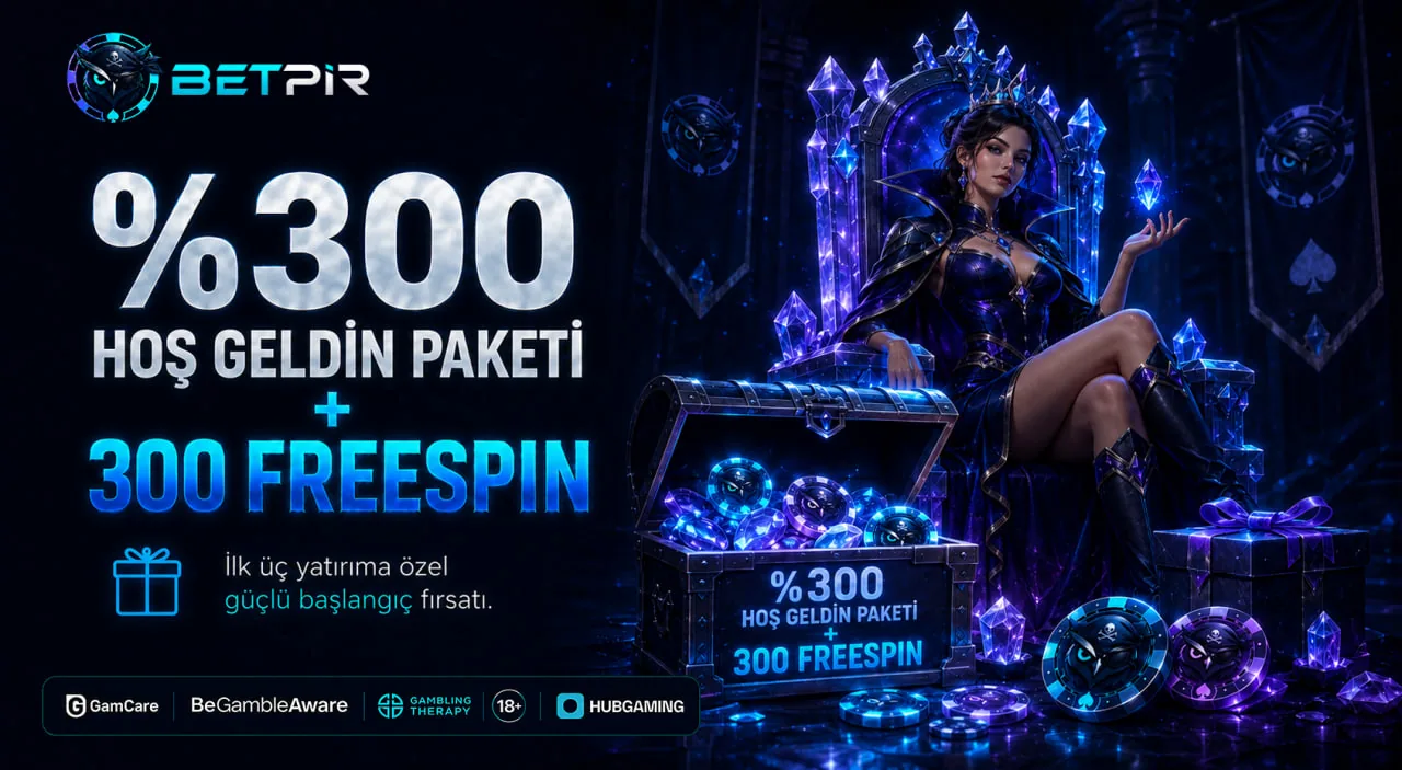 %300 hoş geldin paketi ve 300 freespin
